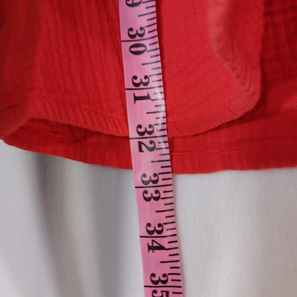 BILLABONG Red V-Neck Puff Sleeve Dress size s - Picture 7 of 11